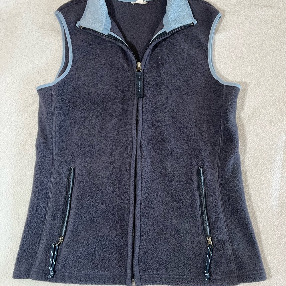 Old Navy Dark Blue Fleece Vest